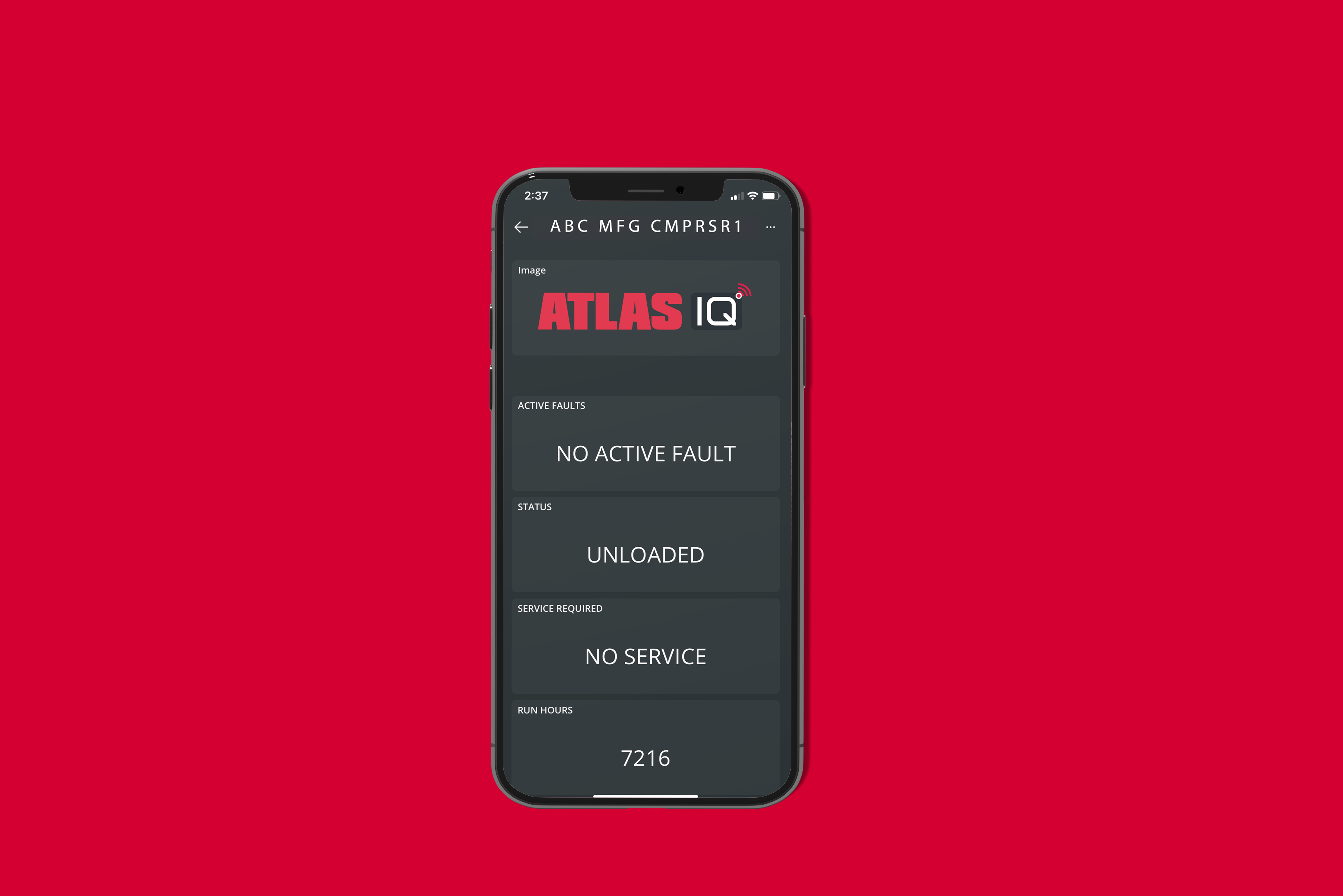 Industrial Equipment Monitoring Dashboard - Atlas IQ